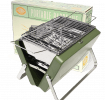 Portable suitcase bbq dark green