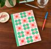 A5 Notebook - Pink And Green Daisy