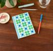 A6 Notebook - Blue And Green Daisy