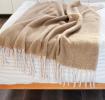 Woven Blanket With Tassels (127 X 152cm) - Mustard