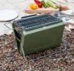 Portable Suitcase Bbq - Khaki Green