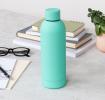 Rubber coated steel bottle 500ml - Mint green