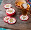 Metal coasters - Old Leopard Brewery (set of 4)