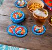 Metal coasters - Cerveza Española (set of 4)