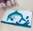 Tufted cotton bath mat - Dolphin