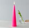 Tall cone candle - Bright Pink