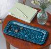 Enamel decorative tray - Blue