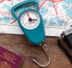 Travel scales with tape measure - Petrol blue