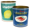Large storage tins (set of 2) - Lemons and Harissa