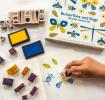Butterflies and bugs wooden stamp set
