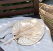 Palm leaf hand fan