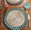 Corn husk placemat - Blue