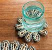 Corn husk coaster - Grey