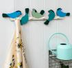 Wooden wall hanger - Garden Bird