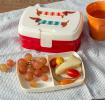 Lunch box with tray - Sausage Dog (pattern)