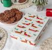 Mince pie storage tin - Festive Sausage Dog