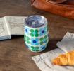 Travel cup 350ml - Blue and green Daisy