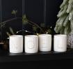 Glossy ceramic tealight holders (set of 4) - NOEL