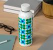 Stainless steel bottle 500ml - blue green daisy