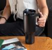 Travel tumbler with handle (1.2Ltr) - Black