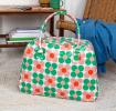 Weekend bag - Pink and green Daisy