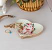 Wooden heart-shaped trinket dish - Cat