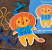 Learn to sew wooden hand-stitch set - Lion