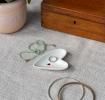Mini glossy ceramic trinket dish - Heart