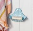 Wall-mounted enamel soap dish - Blue