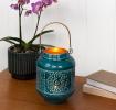 Enamel tealight lantern - Blue
