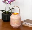 Enamel tealight lantern - Pink