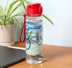 Drinks bottle with push button lid 700ml - Cyclist
