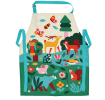 Wipeable cotton children's apron - Woodland