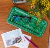 Enamel trinket tray - Dark green