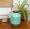 Enamel tealight lantern - Aqua