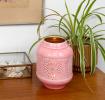 Enamel tealight lantern - Pink