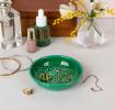 Enamel trinket dish - Dark green