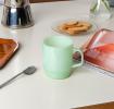 Stacking glass coffee cup 280ml - Mint green