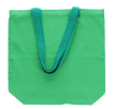Two-tone cotton tote bag - green