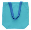 Two-tone cotton tote bag - Pale blue