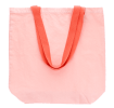 Two-tone cotton tote bag - Pink