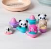  Mini berry scented lip balm (assorted) - Teacup animal friends