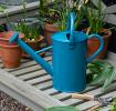 Galvanised steel watering can 4.5L - Blue