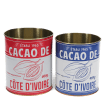 Storage tins (set of 2) - Cacao
