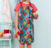 Wipeable cotton children's apron - Ladybird