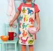 Wipeable cotton children's apron - Baby Dinos