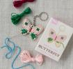 Stitch your own wooden keyring - Butterfly