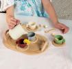 Wooden toy tea playset