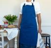 Two-tone utility apron - Indigo blue