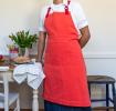 Two-tone utility apron - Coral